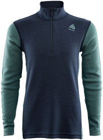 Bilde av Aclima Junior WarmWool Mock Neck Navy Blazer / North Atlantic / Reef Waters