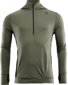 Bilde av Aclima M's LightWool Hoodie Ranger Green/Jet Black