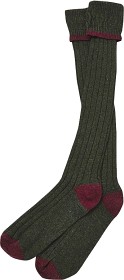Bilde av Barbour Contrast Gun Stockings New Olive