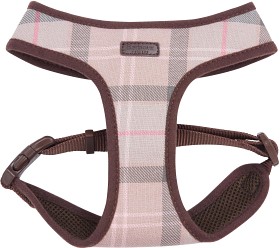 Bilde av Barbour Tar Dog Harness Taupe/Pink Tartan