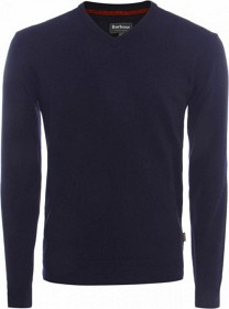 Bilde av Barbour M's Harrow V-Neck Sweater Navy