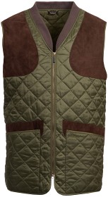 Bilde av Barbour M's Keeperwear Gilet Dark Olive Check
