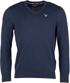 Bilde av Barbour M's Organic V-Neck Navy