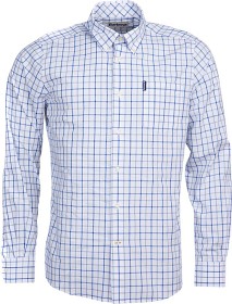 Bilde av Barbour M's Tattersa 13 Shirt Tailored Fit Mid Blue