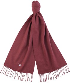 Bilde av Barbour Plain Lambswool Scarf Port Red