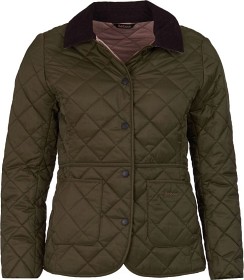 Bilde av Barbour W's Deveron Quilt Olive/Pale Pink