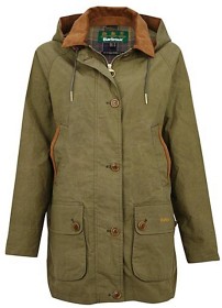 Bilde av Barbour W's Delevingne Showerproof Olive/Classic