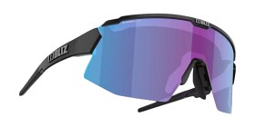 Bilde av Bliz Breeze Matt Black + Violet w Blue Multi + Spare lens: Brown w Silver Mirror