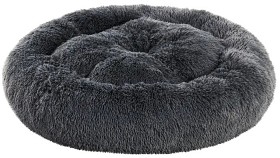 Bilde av Brava Fluffy Calming Bed Dark Grey Round S