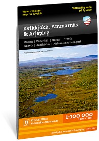 Bilde av Calazo fjellkart Kvikkjokk, Ammarnäs & Arjeplog 1:100 000