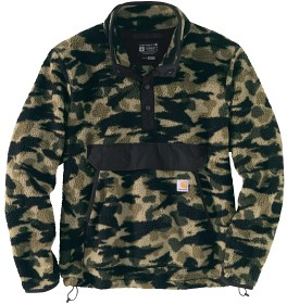 Bilde av Carhartt M's Relaxed Fit Fleece Pullover Black Blind Duck Camo