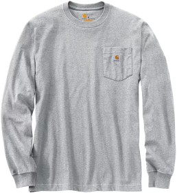 Bilde av Carhartt M's Workwear Pocket L/S T-Shirt Heather Grey