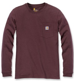 Bilde av Carhartt W's Workwear Pocket L/S T-Shirt Deep Wine