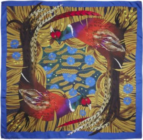 Bilde av Chevalier Downes Silk Scarf Magical Pheasant