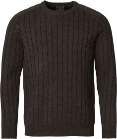 Bild på Chevalier Fjord Plated Wool RN Sweater Brown Herre