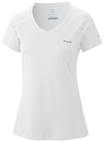 Bilde av Columbia W's Zero Rules Short Sleeve Shirt White