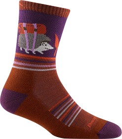 Bilde av Darn Tough W's Critter Club Micro Crew Lightweight with Cushion Chestnut
