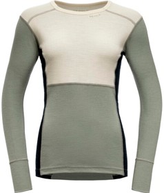 Bilde av Devold Lauparen Merino 190 Shirt Woman Raw White/Fog/Ink
