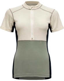 Bilde av Devold Lauparen Merino 190 Zip Tee Woman Raw White/Fog/Ink