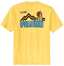Bilde av Filson M's S/S Frontier Graphic T-Shirt Aspen Gold / Sun