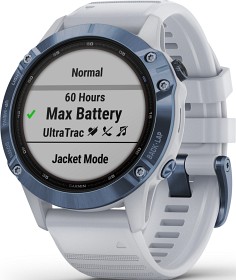 Bilde av Garmin Fenix 6 Pro Solar Titanium Cobalt Blue/Whitestone