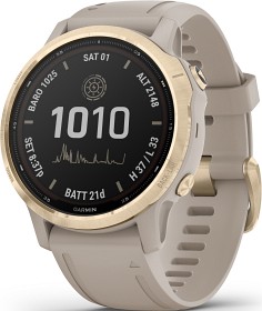 Bilde av Garmin Fenix 6S Pro Solar Lt Gold/Sand Band