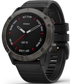 Bilde av Garmin Fenix 6X Sapphire Graphite with Black Band