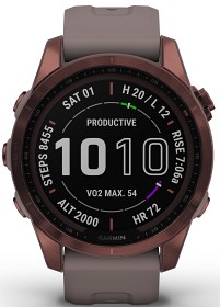 Bilde av Garmin Fenix 7S Sapphire Solar Dark Bronze Titanium