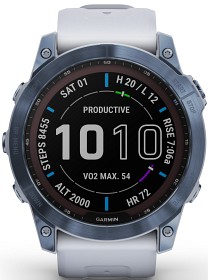 Bilde av Garmin Fenix 7X Sapphire Solar Mineral Blue Titanium