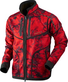 Bilde av Härkila Lynx Reversible Windstopper Fleece Jacket Willow Green/AXIS MSP Red Blaze