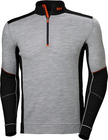 Bilde av Helly Hansen M's Lifa Merino Half Zip Polo Grey/Black