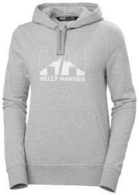 Bilde av Helly Hansen W's Nord Graphic Pullover Hoodie Grey Melange