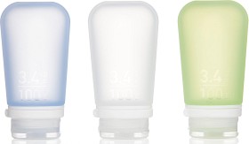 Bilde av Humangear GoToob 3-pack Medium 100 ml Klar/Grön/Blå
