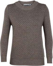 Bilde av Icebreaker W's Waypoint Crewe Sweater Toast HTHR