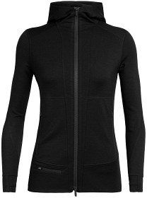 Bilde av Icebreaker W's Quantum II LS Zip Hood Black