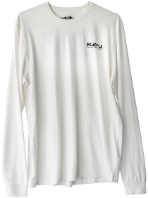 Bilde av Kavu M's Ls Etch Art Off White