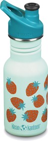 Bilde av Klean Kanteen Kids Classic Narrow 355 ml (w/ Kids Sport Cap) Blue Tint Strawberries