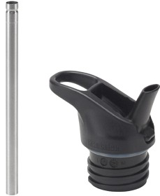 Bilde av Klean Kanteen Klean Kanteen Flip Seal Sport Cap w/Straw (for Classic Bottles)  Black