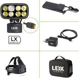 Bilde av LedX Cobra 6 500 X-pand Kit, LX-Connector 106Wh Battery