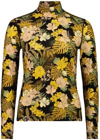 Bilde av Mons Royale W's Cascade Merino Flex 200 Mock Neck LS Floral Camo
