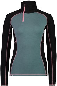 Bilde av Mons Royale W's Olympus Half Zip Burnt Sage / Black