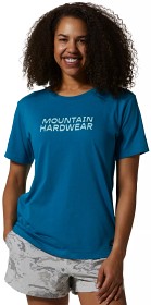 Bilde av Mountain Hardwear W's Logo Graphic Short Sleeve Vinson Blue
