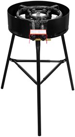 Bilde av Muurikka Gasbrenner D350 Pro Bein+Vindbeskyttelse(passer 48 cm)