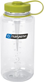 Bild på Nalgene Wide Mouth Bottle 1L Klar med Grønn kork
