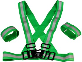 Bilde av Nordic Grip Reflective Kids Cross Belt with 2 Band Green Junior