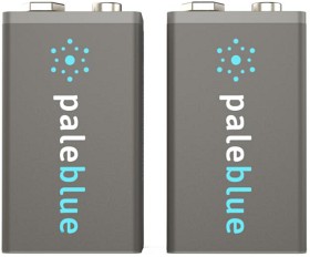 Bilde av Pale Blue Li-Ion Rechargeable 9V Battery 2-Pack