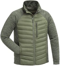Bilde av Pinewood M's Abisko Hybrid Power Fleece Jacket Clover Green/Dark Green