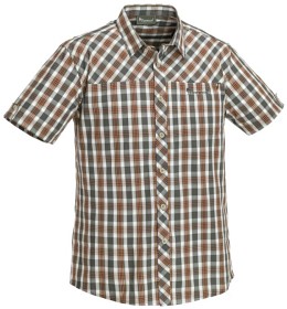 Bilde av Pinewood M's Cliff Shirt Green/Orange