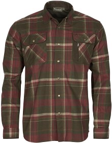 Bilde av Pinewood M's Cornwall Shirt Dark Green/Dark Copper