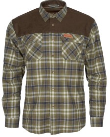 Bilde av Pinewood M's Douglas Shirt Hunter Olive/Light Khaki